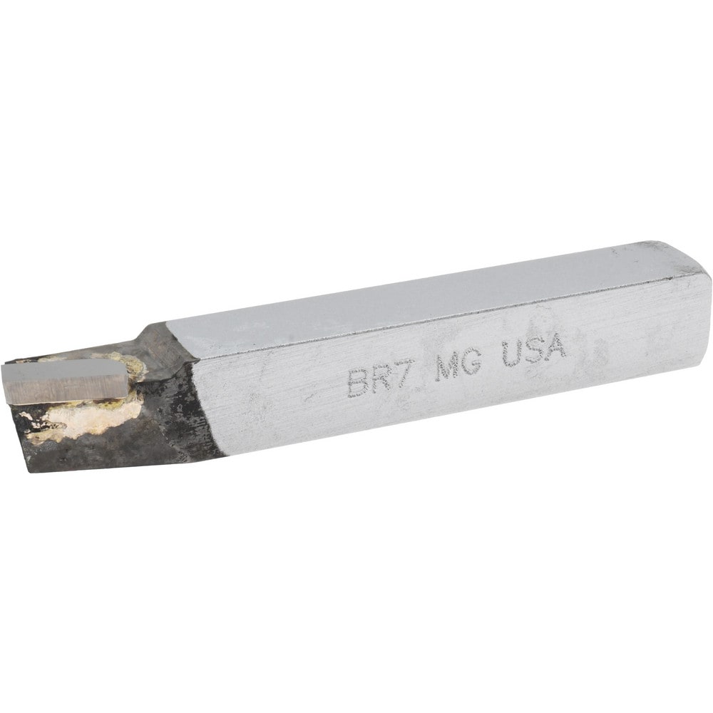 Single-Point Tool Bit: BR-7, 7/16" Shank Height, 7/16" Shank Width, Micrograin Solid Carbide Tip, Right Hand