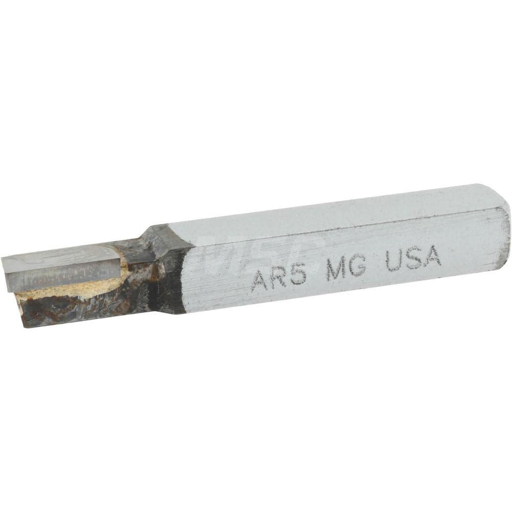 Single Point Tool Bit: 5/16'' Shank Width, 5/16'' Shank Height, Micrograin Solid Carbide Tipped, RH, AR, Square Shoulder Turning