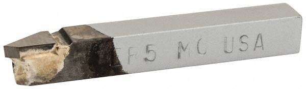 Single Point Tool Bit: 5/16'' Shank Width, 5/16'' Shank Height, Micrograin Solid Carbide Tipped, RH, ER, Offset Threading