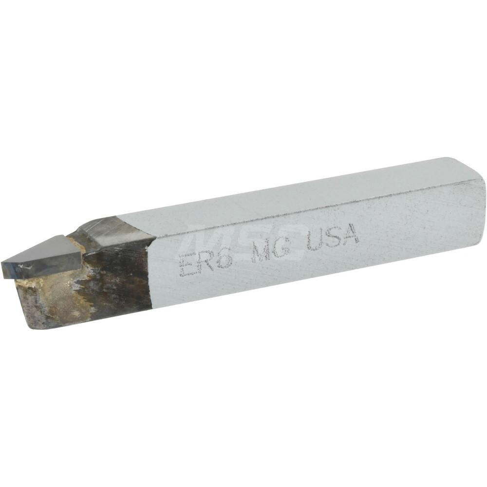 Single Point Tool Bit: 3/8'' Shank Width, 3/8'' Shank Height, Micrograin Solid Carbide Tipped, RH, ER, Offset Threading