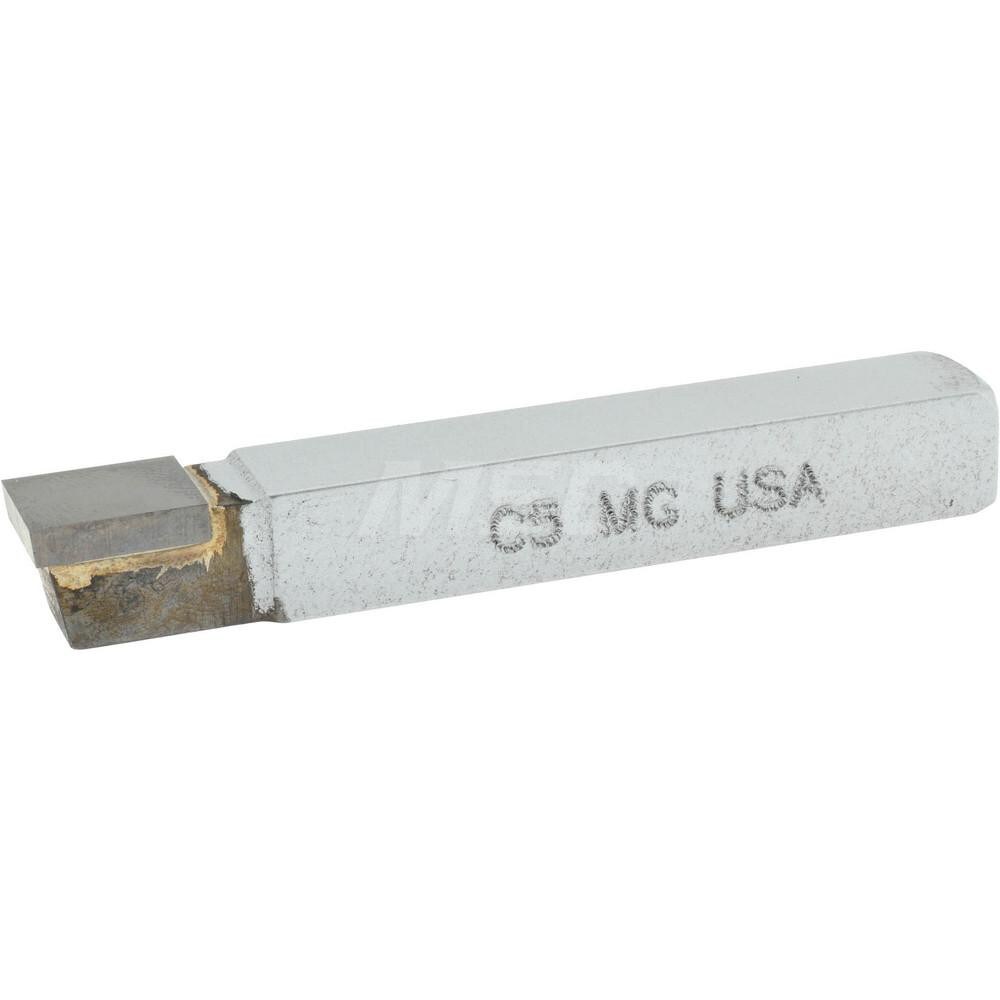 Single Point Tool Bit: 5/16'' Shank Width, 5/16'' Shank Height, Micrograin Solid Carbide Tipped, Neutral, C, Square Nose