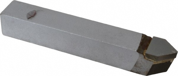 Single Point Tool Bit: 5/8'' Shank Width, 5/8'' Shank Height, Micrograin Solid Carbide Tipped, Neutral, D, Pointed Nose