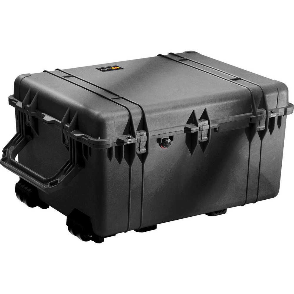 Shipping Case: Layered Foam, 24-7/32" Wide, 17-1/2" Deep - Black, Polypropylene