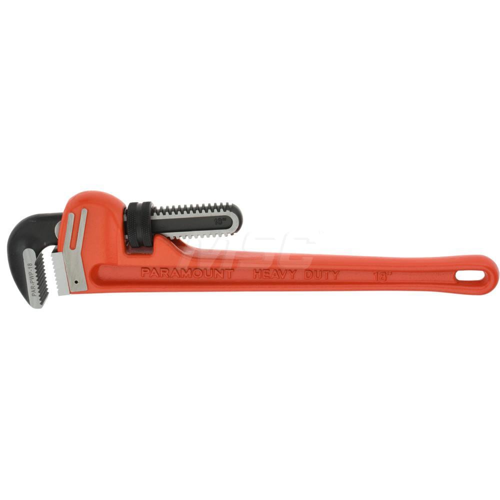 PRO-SOURCE PAR - PWP-18 Straight Pipe Wrench: 18" OAL, Cast Iron Image