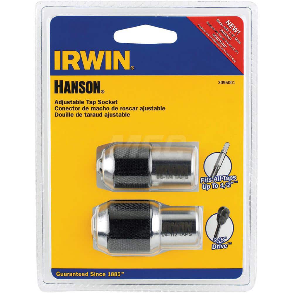 Irwin Hanson 3095001 #0 to 1/2 Inch Tap, Tapping Adapter Set 