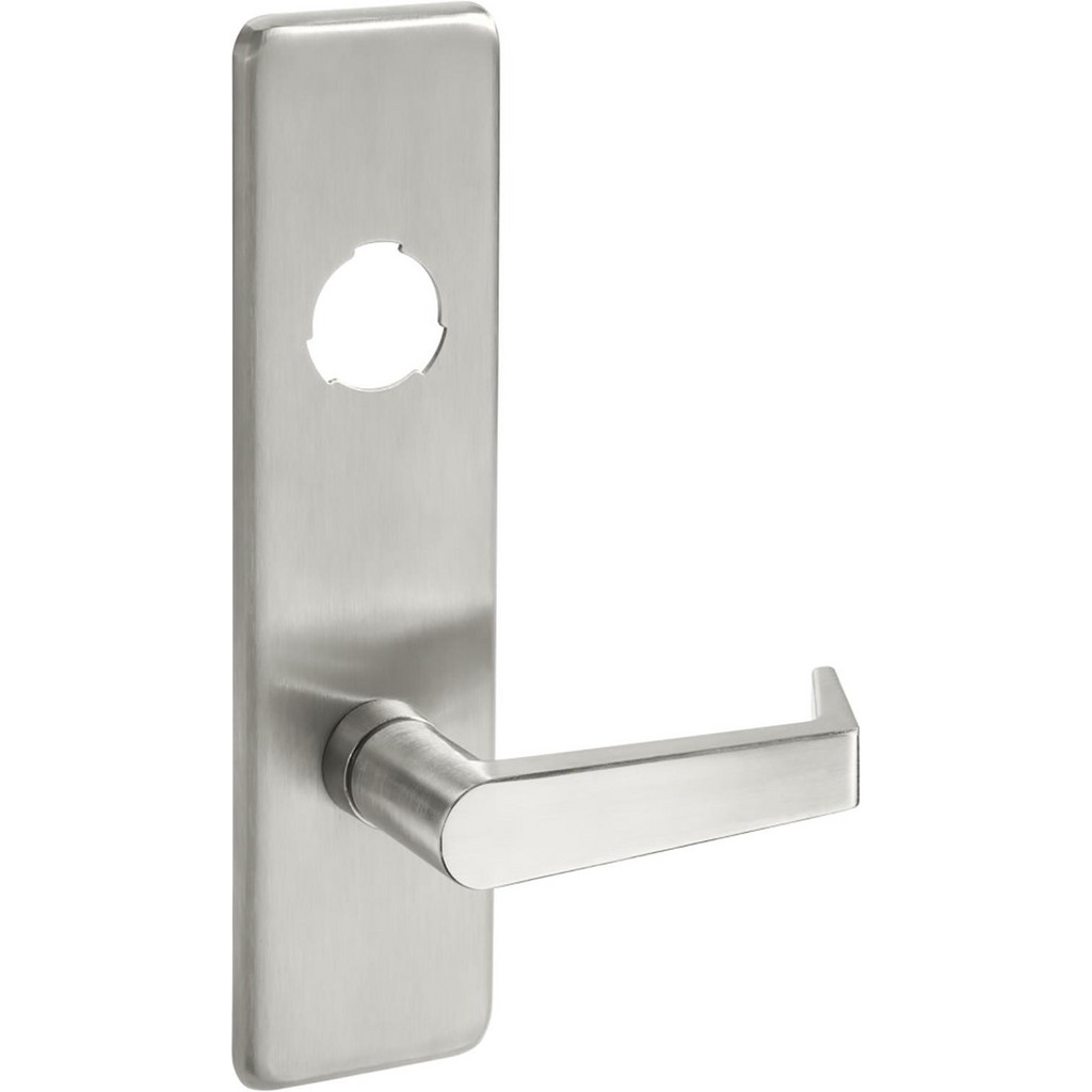 Yale Door Handle Trim: Trim Type: Classroom Escutcheon Lever Trim; For Use With: 2100 Series Exit Device; Material: Cast Brass | Part #086582
