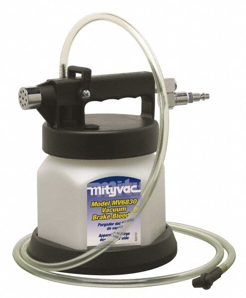 Automotive Brake Bleeders; Type: Vacuum Brake Bleeder ; Volume Capacity: 1.9 Qt. ; Material: Plastic/Metal ; Hose Length: 72.00 (Decimal Inch); Inlet Size: 1/4 NPT ; Minimum Working Pressure (psi): 60.0