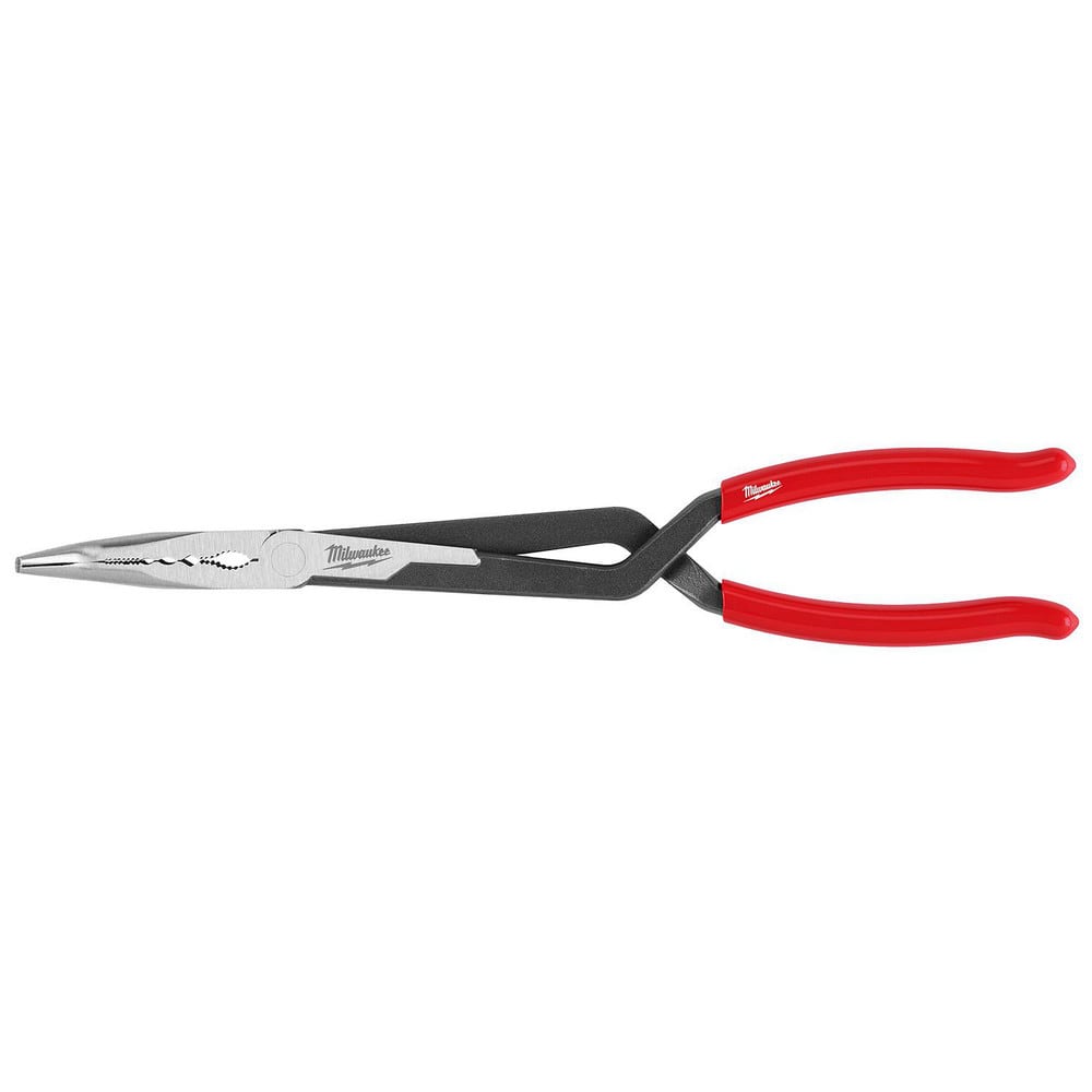 Long Nose Pliers; Pliers Type: Long Reach ; Jaw Texture: Grooved ; Jaw Length (Inch): 3 ; Jaw Width (Decimal Inch): 3.00 ; Jaw Bend: 45 ; Handle Type: Non Slip Grip; Dipped