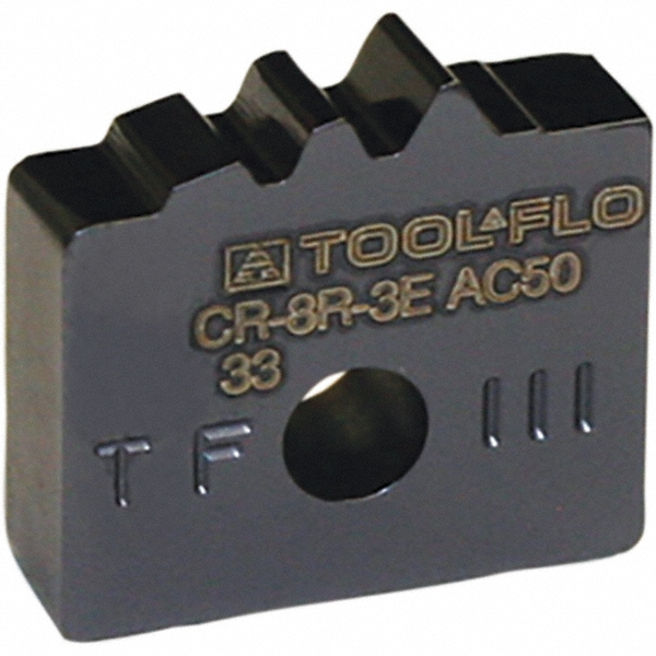 Tool-Flo - Laydown Threading Insert: CR-8R-3E #3 AC50 EXT, Carbide ...