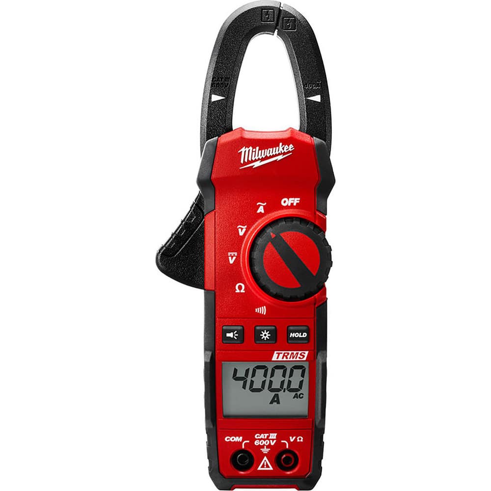 Clamp Meter: CAT III, 1" Jaw, Clamp On Jaw