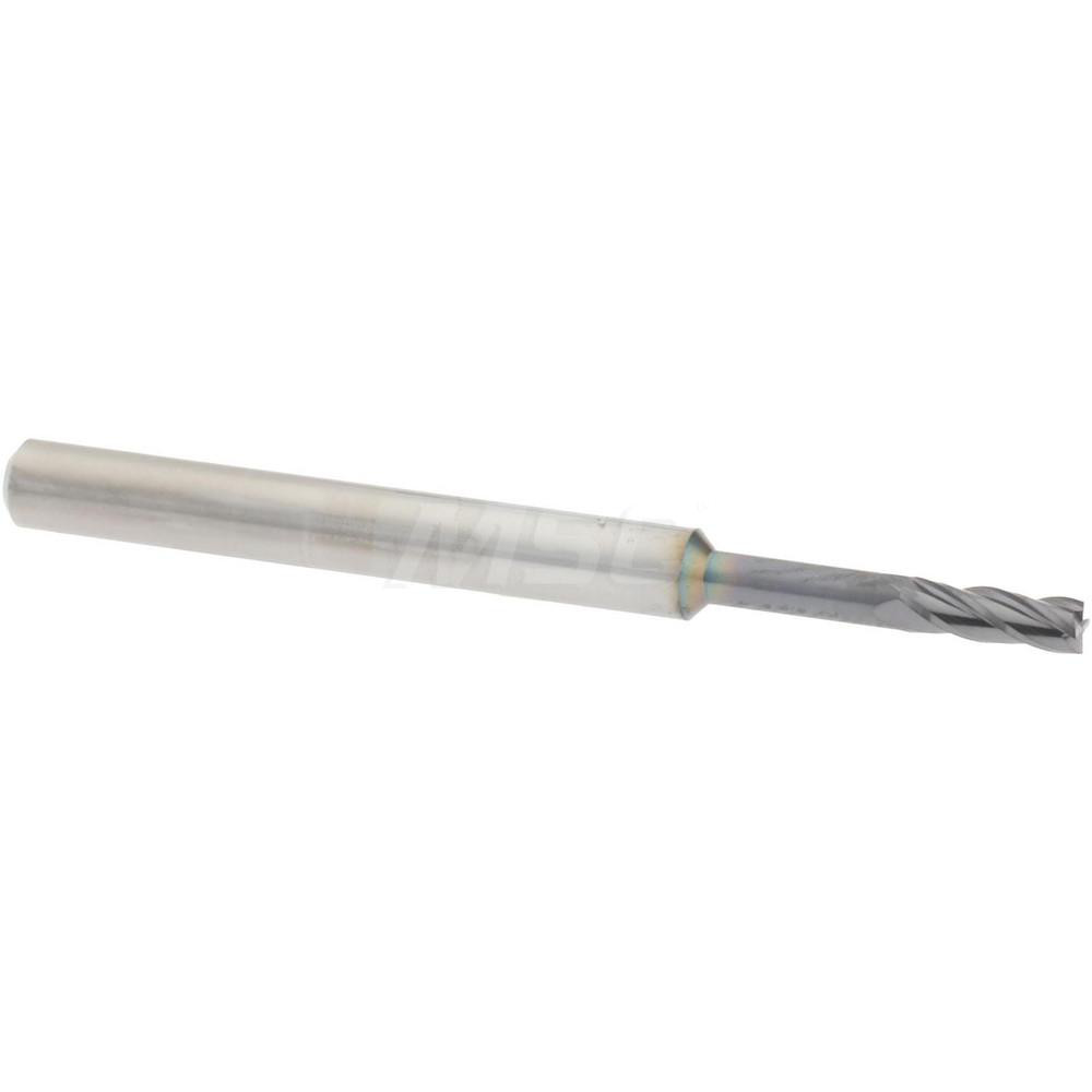 Accupro AP64535123 Square End Mill: 0.075 Dia, 0.225 LOC, 1/8 Shank Dia, 1-1/2 OAL, 4 Flutes, Solid Carbide Image