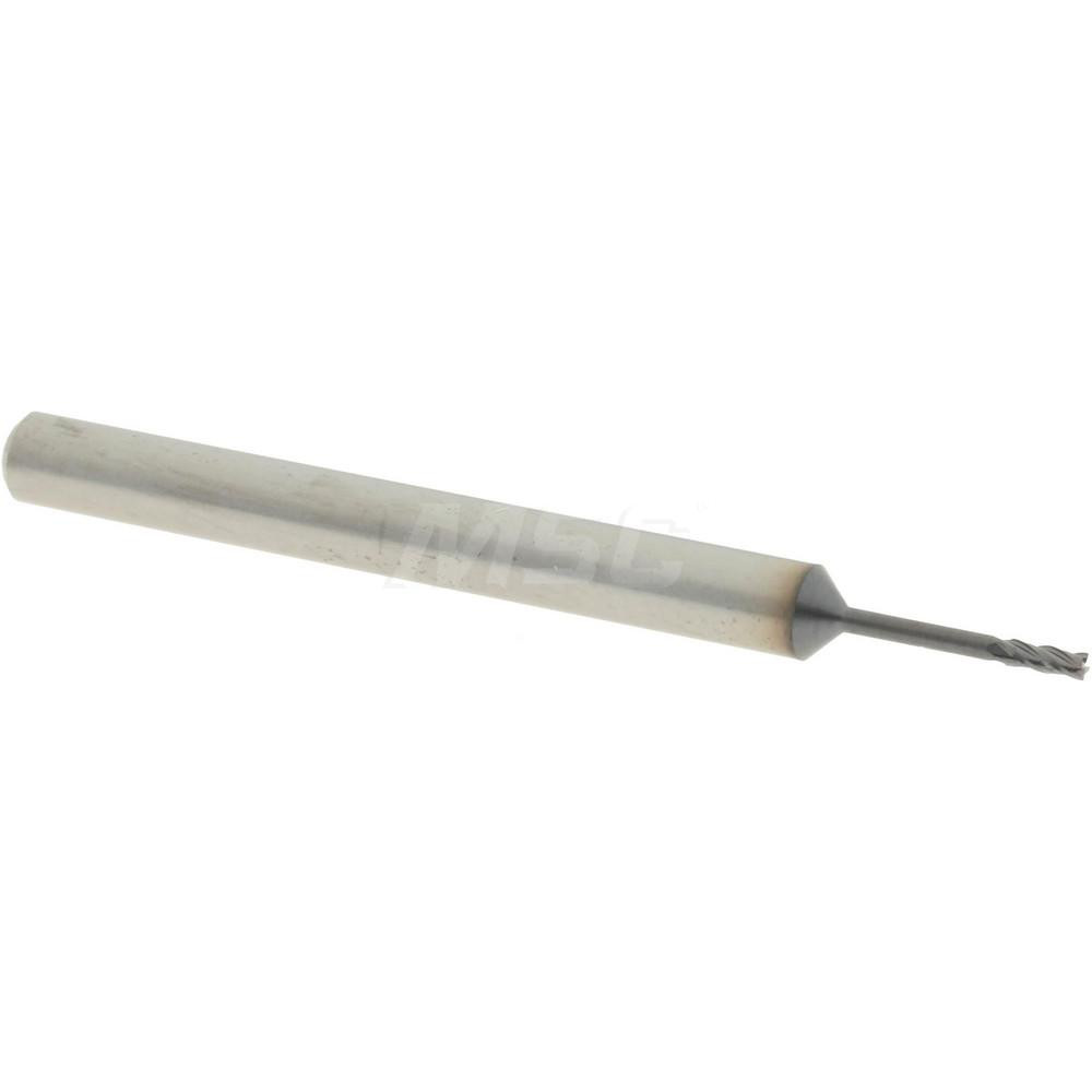 Accupro AP64535222 Square End Mill: 0.035 Dia, 0.105 LOC, 1/8 Shank Dia, 1-1/2 OAL, 4 Flutes, Solid Carbide Image