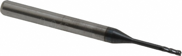 Accupro AP64535248 Square End Mill: 0.045 Dia, 0.135 LOC, 1/8 Shank Dia, 1-1/2 OAL, 4 Flutes, Solid Carbide Image