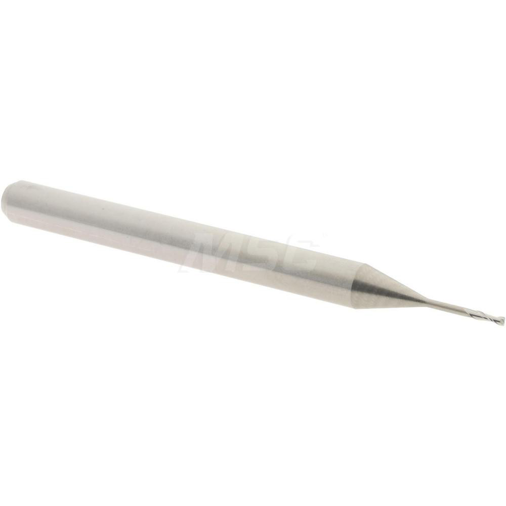Accupro 14797096 Square End Mill: 0.025 Dia, 0.075 LOC, 1/8 Shank Dia, 1-1/2 OAL, 2 Flutes, Solid Carbide Image