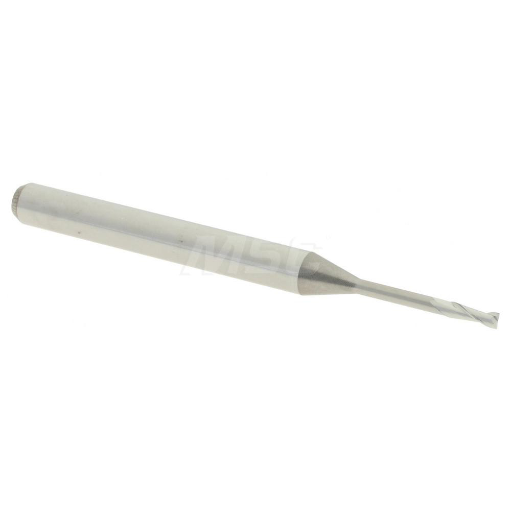 Accupro 6500685 Square End Mill: 0.045 Dia, 0.135 LOC, 1/8 Shank Dia, 1-1/2 OAL, 2 Flutes, Solid Carbide Image