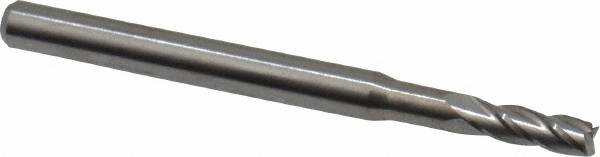 Accupro AP64535420 0.095", 0.285" LOC, 1/8" Shank Diam, 1-1/2" OAL, 4 Flute, Solid Carbide Square End Mill Image