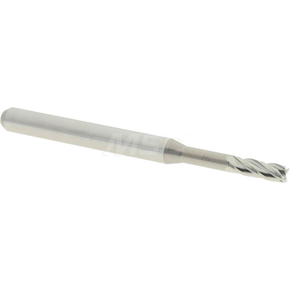 Accupro AP64535438 Square End Mill: 0.085 Dia, 0.255 LOC, 1/8 Shank Dia, 1-1/2 OAL, 4 Flutes, Solid Carbide Image