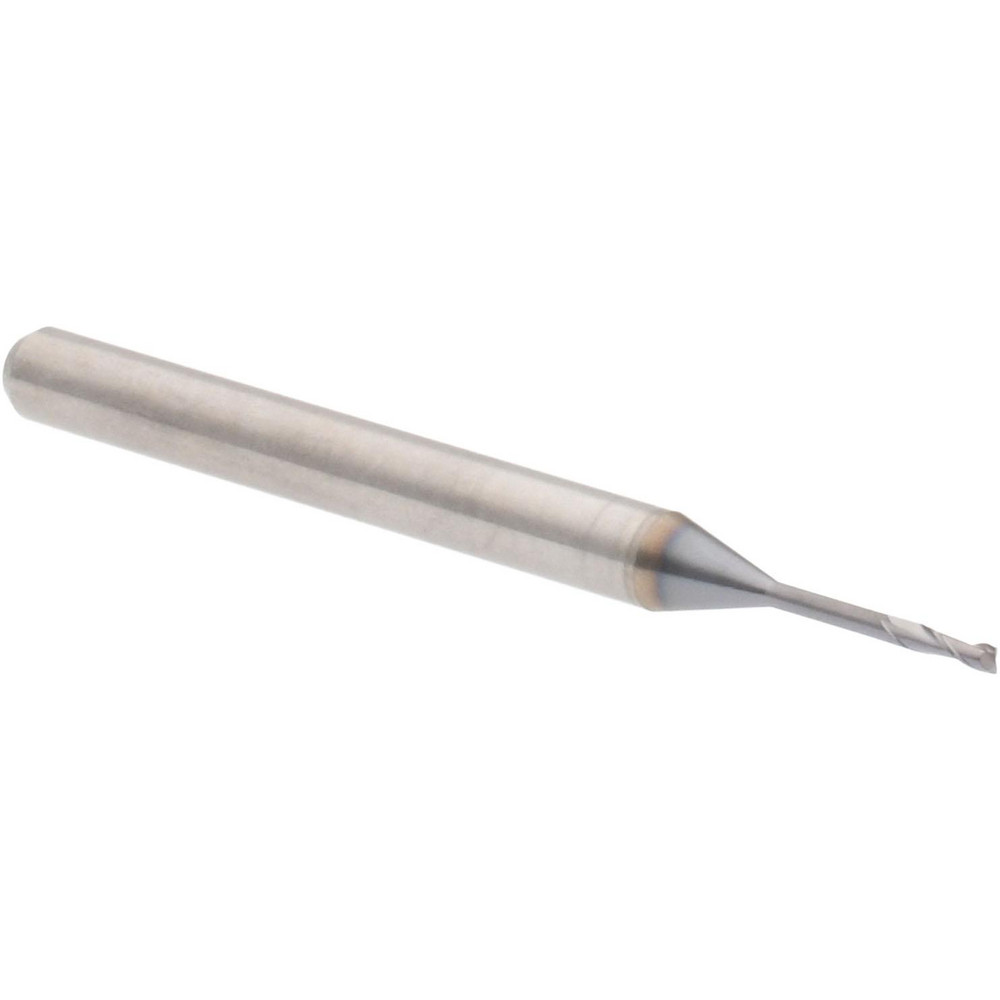 Accupro 6500682 Square End Mill: 0.035 Dia, 0.105 LOC, 1/8 Shank Dia, 1-1/2 OAL, 2 Flutes, Solid Carbide Image