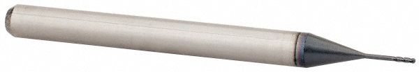 Accupro 14797495 Ball End Mill: 0.02" Dia, 0.06" LOC, 4 Flute, Solid Carbide Image