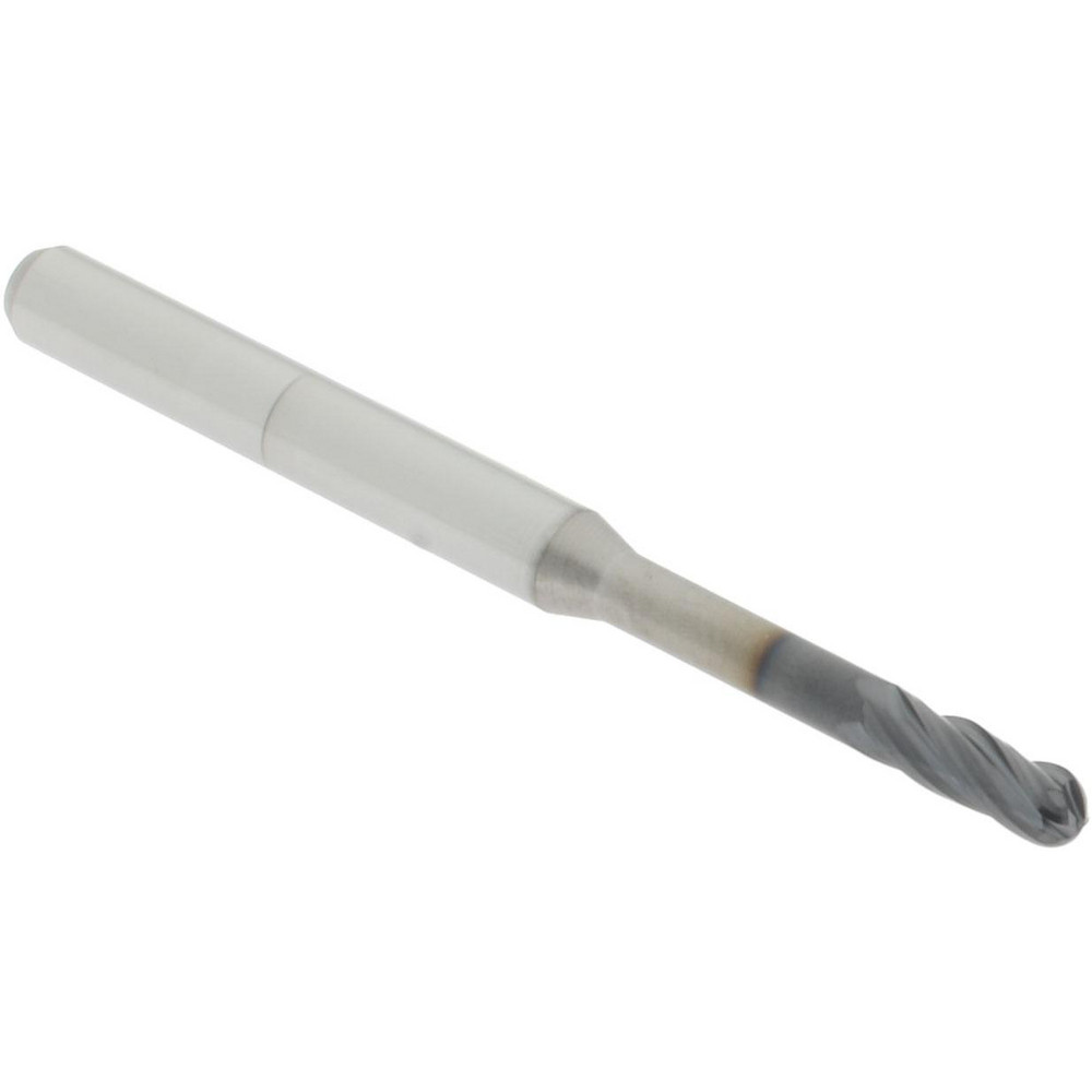 Accupro 14797514 Ball End Mill: 0.09" Dia, 0.27" LOC, 4 Flute, Solid Carbide Image