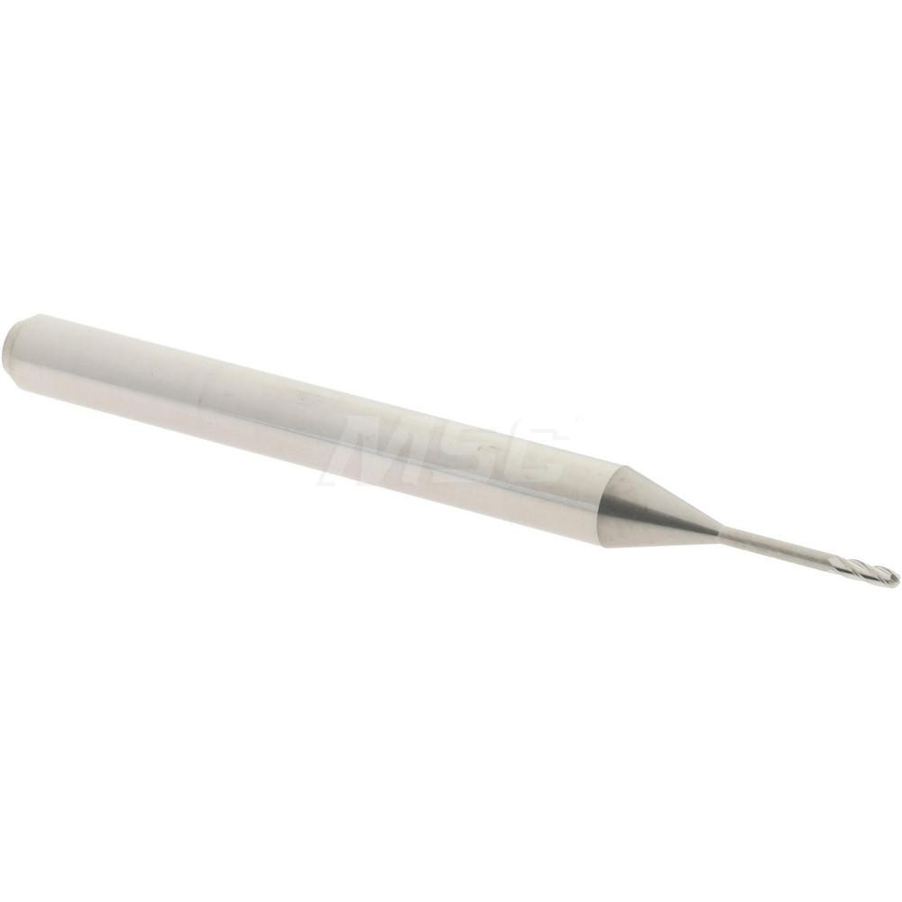 Accupro 14797497 Ball End Mill: 0.03" Dia, 0.09" LOC, 4 Flute, Solid Carbide Image