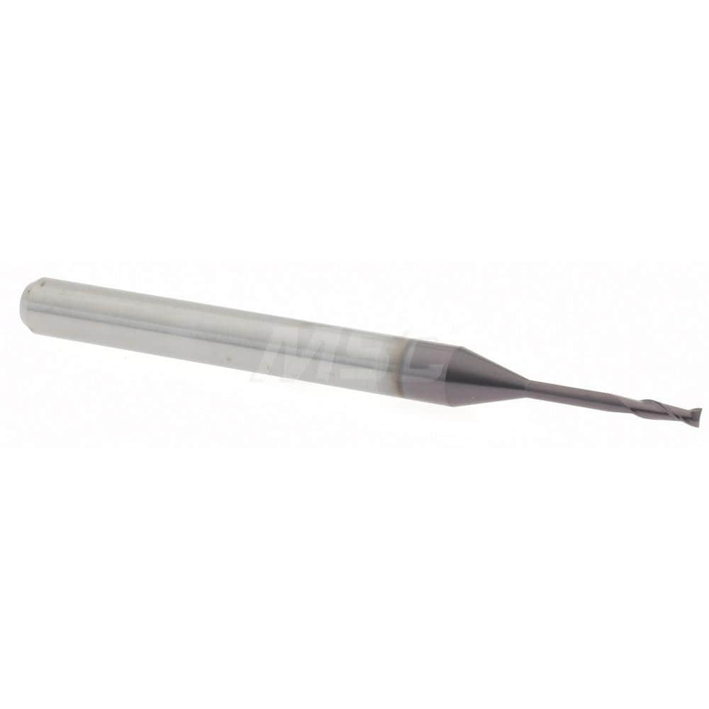 Accupro 14797109 Square End Mill: 0.04 Dia, 0.12 LOC, 1/8 Shank Dia, 1-1/2 OAL, 2 Flutes, Solid Carbide Image