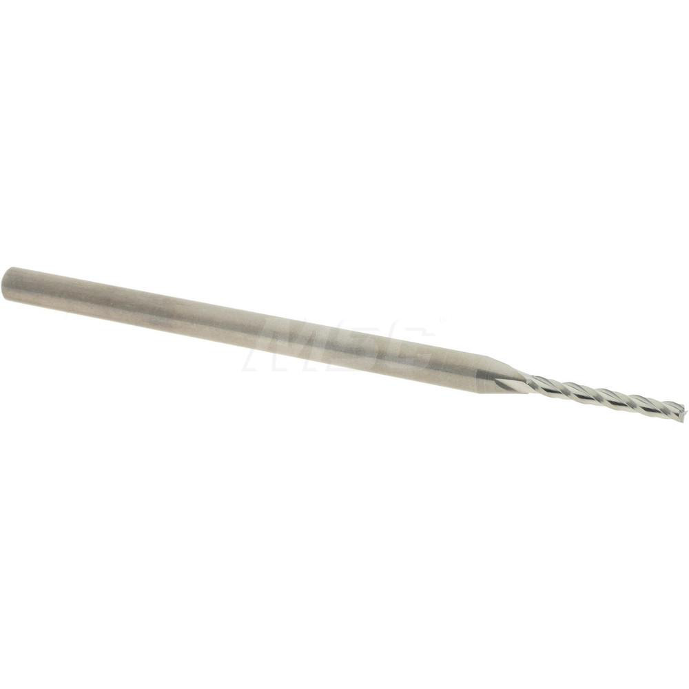 Accupro AP64540503 Square End Mill: 1/16 Dia, 1/2 LOC, 1/8 Shank Dia, 2-1/2 OAL, 3 Flutes, Solid Carbide Image