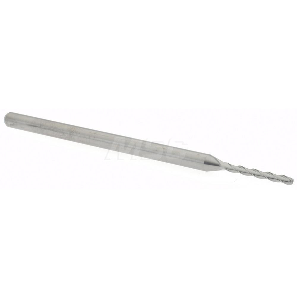 Accupro 14797476 Ball End Mill: 0.06" Dia, 0.5" LOC, 3 Flute, Solid Carbide Image