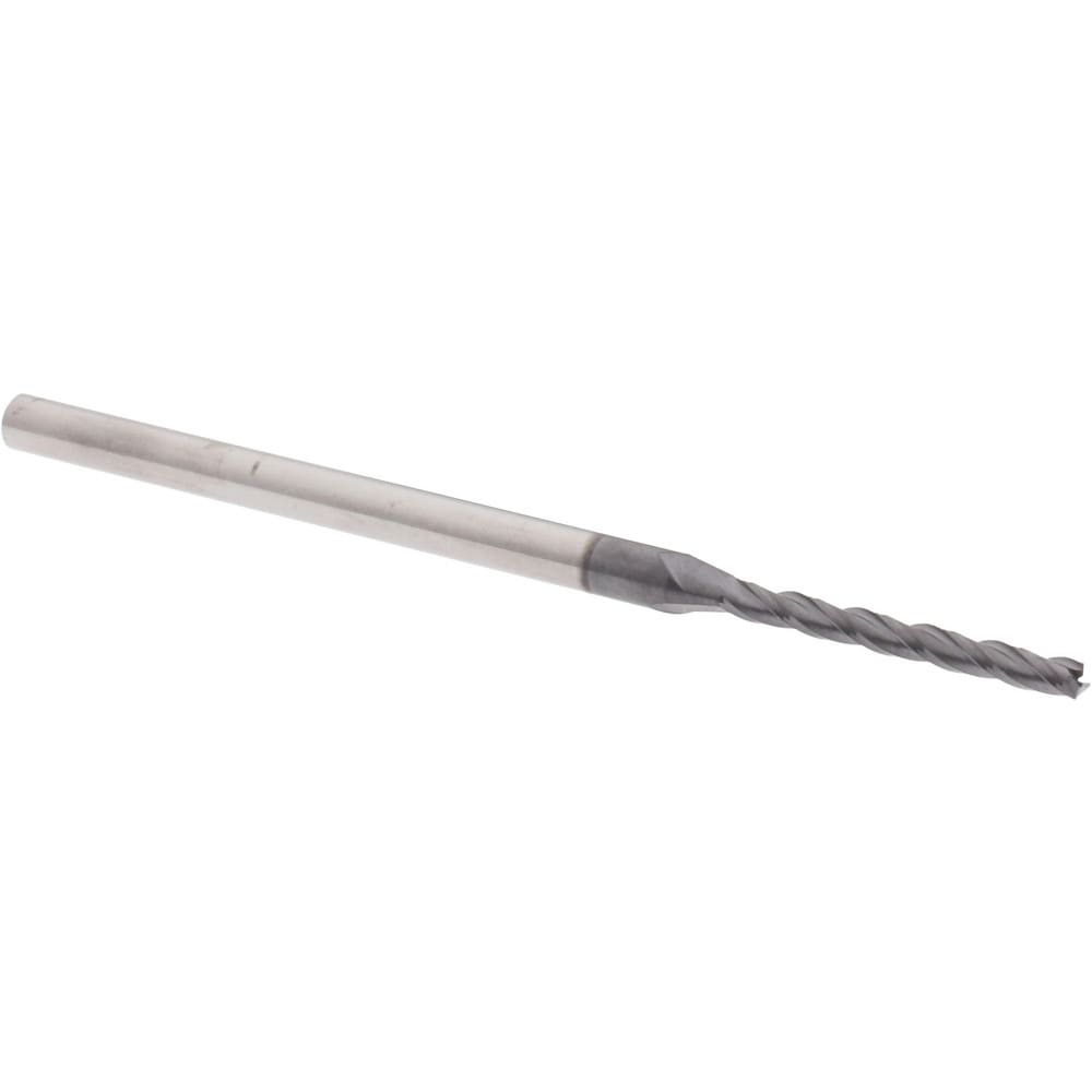 Accupro AP64540867 Square End Mill: 5/64 Dia, 3/4 LOC, 1/8 Shank Dia, 2-1/2 OAL, 3 Flutes, Solid Carbide Image