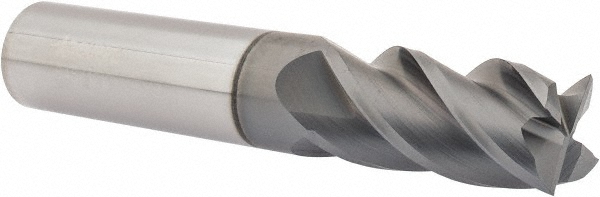 Accupro 12178990 Square End Mill: 5/8 Dia, 1-1/4 LOC, 5/8 Shank Dia, 3-1/2 OAL, 4 Flutes, Solid Carbide Image