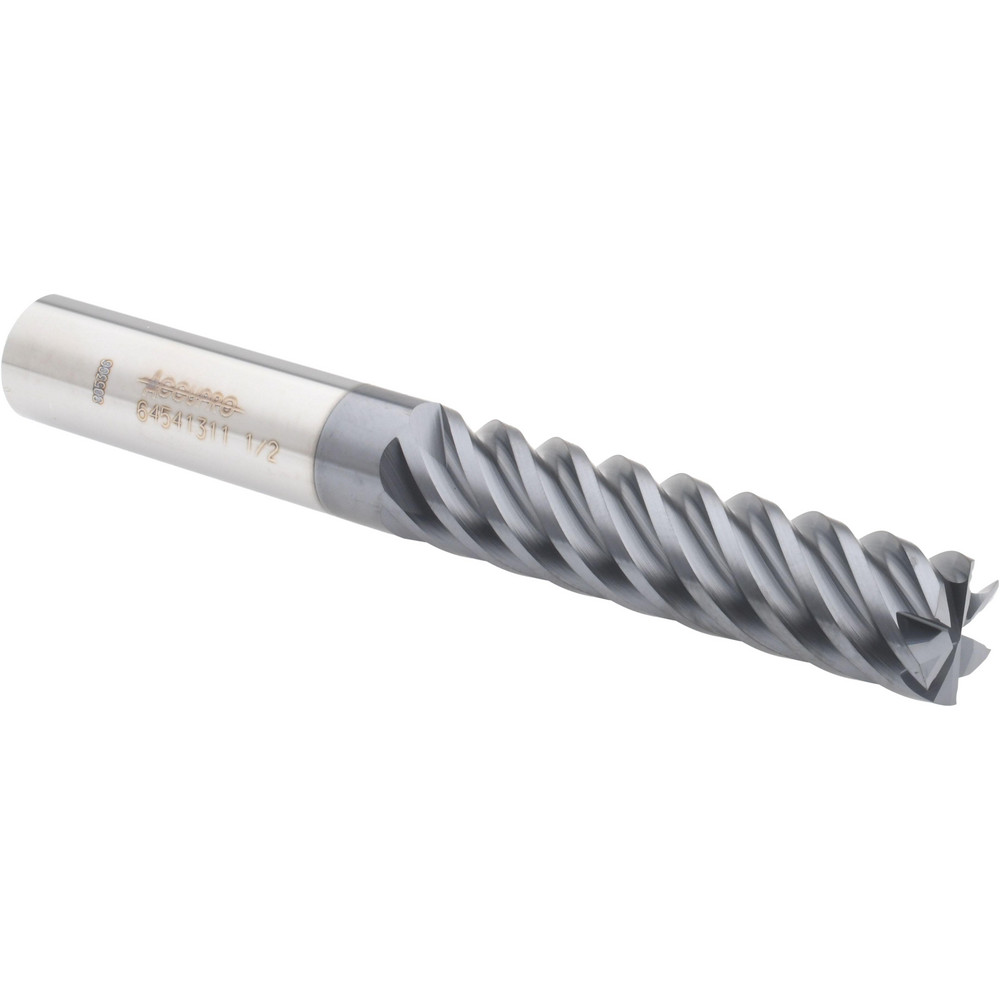 12177424 Square End Mill: 1/2 Dia, 2 LOC, 1/2 Shank Dia, 4 OAL, 6 Flutes, Solid Carbide  