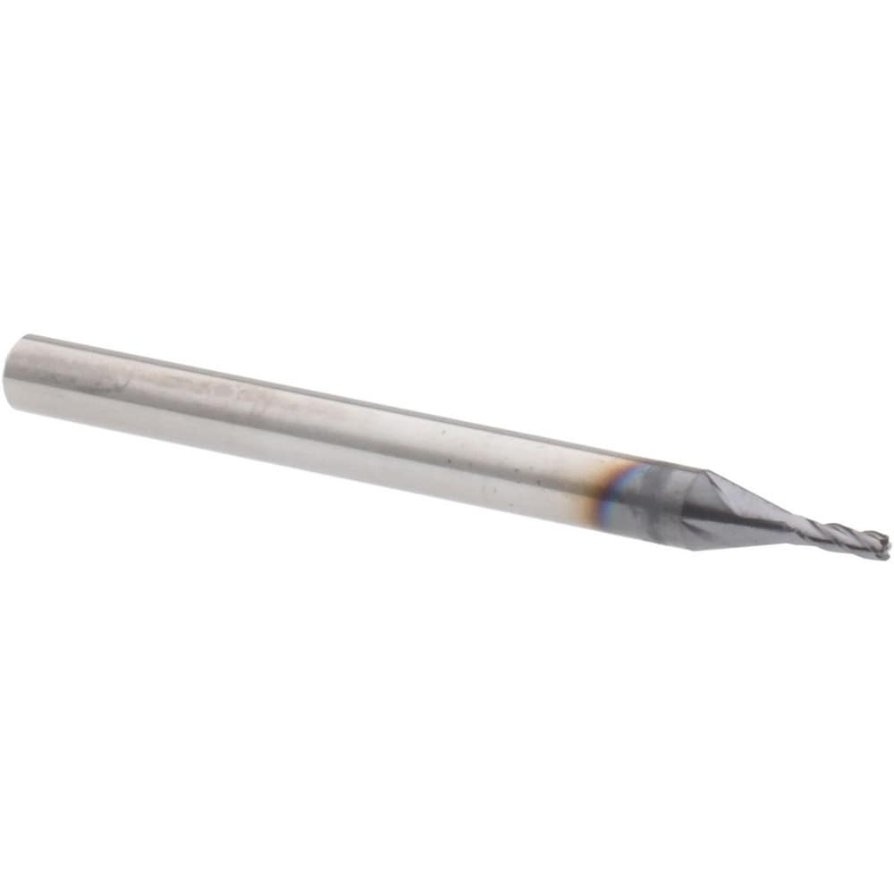 Accupro 14799514 Corner Radius End Mill: 0.045" Dia, 0.135" LOC, 0.01" Radius, 4 Flutes, Solid Carbide Image