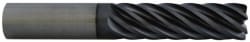 Accupro 12177389 Corner Radius End Mill: 1/4" Dia, 1-1/8" LOC, 0.03" Radius, 7 Flutes, Solid Carbide 