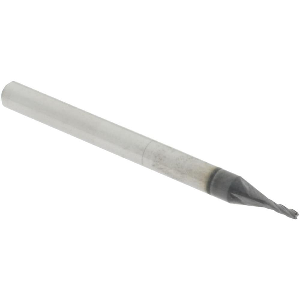 Accupro 14797547 Corner Radius End Mill: 0.04" Dia, 0.12" LOC, 0.01" Radius, 4 Flutes, Solid Carbide Image