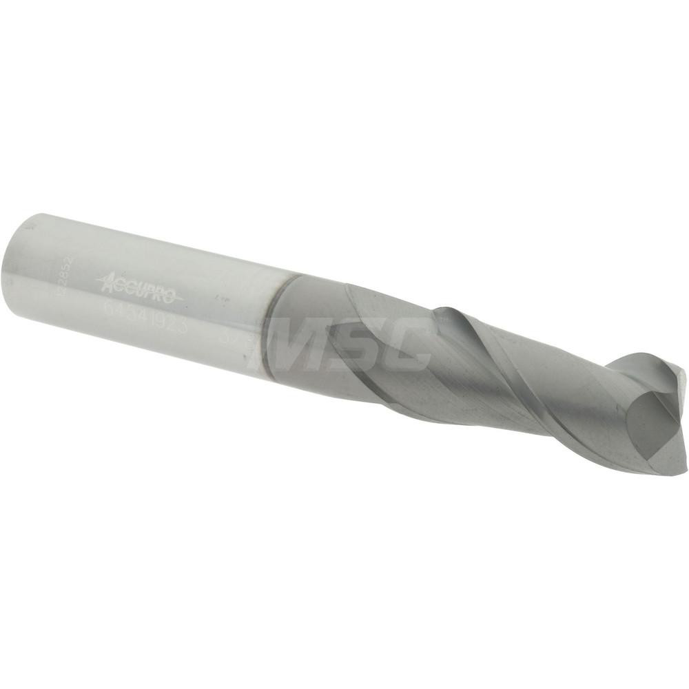 12178758 Square End Mill: 3/8 Dia, 7/8 LOC, 3/8 Shank Dia, 2-1/2 OAL, 2 Flutes, Solid Carbide  