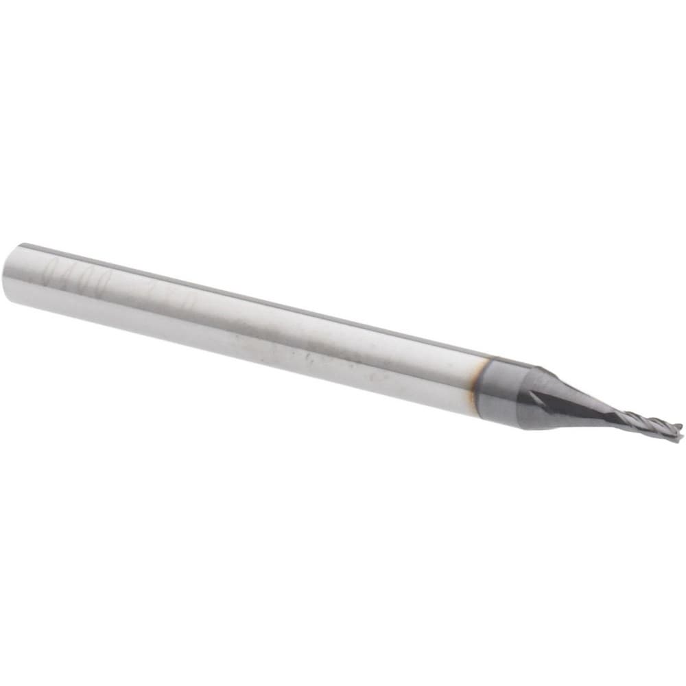 Accupro 12463343 Corner Radius End Mill: 0.04" Dia, 0.12" LOC, 0.005" Radius, 4 Flutes, Solid Carbide Image