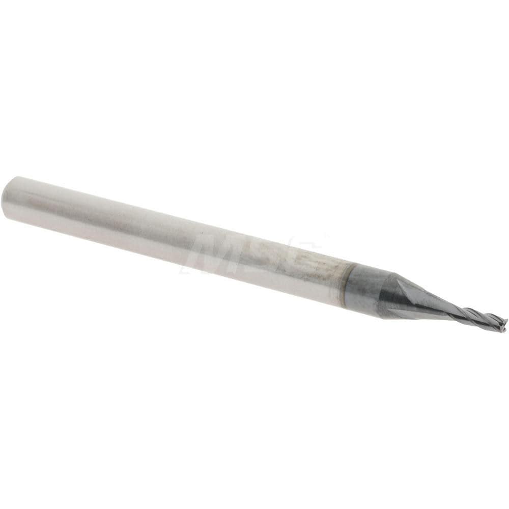 Accupro 14796293 Corner Radius End Mill: 0.045" Dia, 0.135" LOC, 0.005" Radius, 4 Flutes, Solid Carbide Image