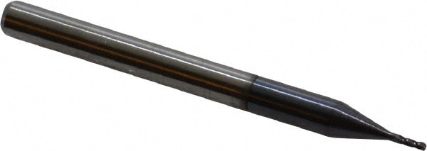 Accupro 14797544 Corner Radius End Mill: 0.03" Dia, 0.09" LOC, 0.005" Radius, 4 Flutes, Solid Carbide Image