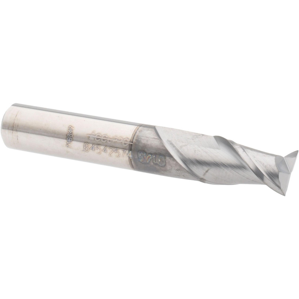 12178791 Square End Mill: 5/16 Dia, 1/2 LOC, 5/16 Shank Dia, 2 OAL, 2 Flutes, Solid Carbide  