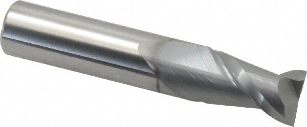 Accupro 12178795 Square End Mill: 3/8 Dia, 5/8 LOC, 3/8 Shank Dia, 2 OAL, 2 Flutes, Solid Carbide 