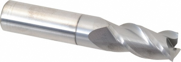 Accupro 12178897 Square End Mill: 5/8 Dia, 1-1/4 LOC, 5/8 Shank Dia, 3-1/2 OAL, 3 Flutes, Solid Carbide Image