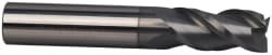 Accupro 12178879 Square End Mill: 13/64 Dia, 5/8 LOC, 1/4 Shank Dia, 2-1/2 OAL, 3 Flutes, Solid Carbide 