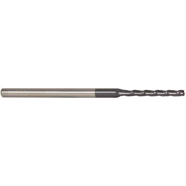 Accupro AP64543259 Square End Mill: 0.085 Dia, 3/4 LOC, 1/8 Shank Dia, 2-1/2 OAL, 3 Flutes, Solid Carbide Image