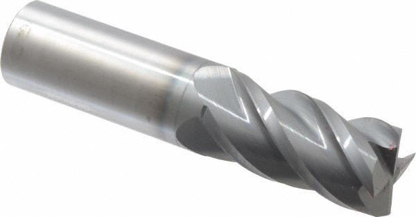 Accupro 12178993 Square End Mill: 7/8 Dia, 1-3/4 LOC, 7/8 Shank Dia, 4 OAL, 4 Flutes, Solid Carbide Image