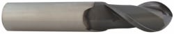 Accupro 12179103 Ball End Mill: 0.3594" Dia, 0.875" LOC, 2 Flute, Solid Carbide 