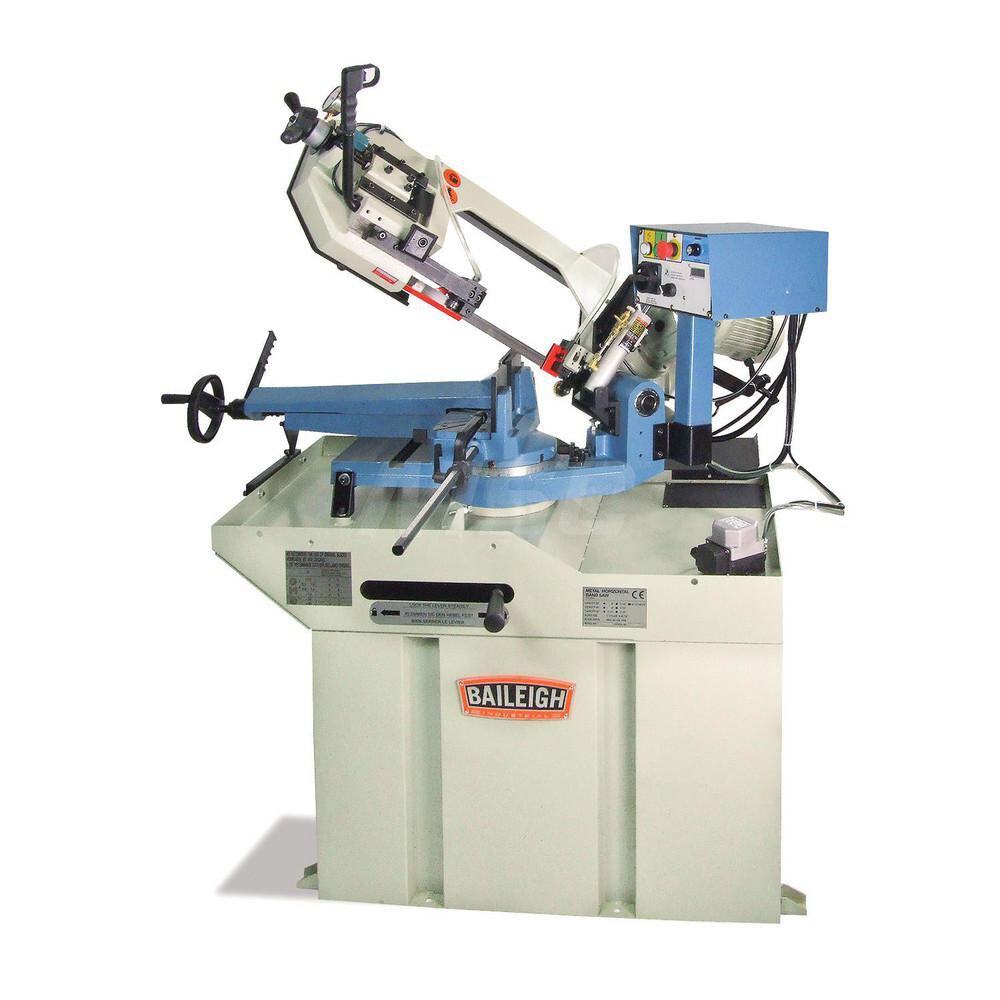 Horizontal Bandsaw: 10.25 x 4.13, 6.1 x 2.75 & 6.3 x 1.77" Rectangular, Geared Head Drive