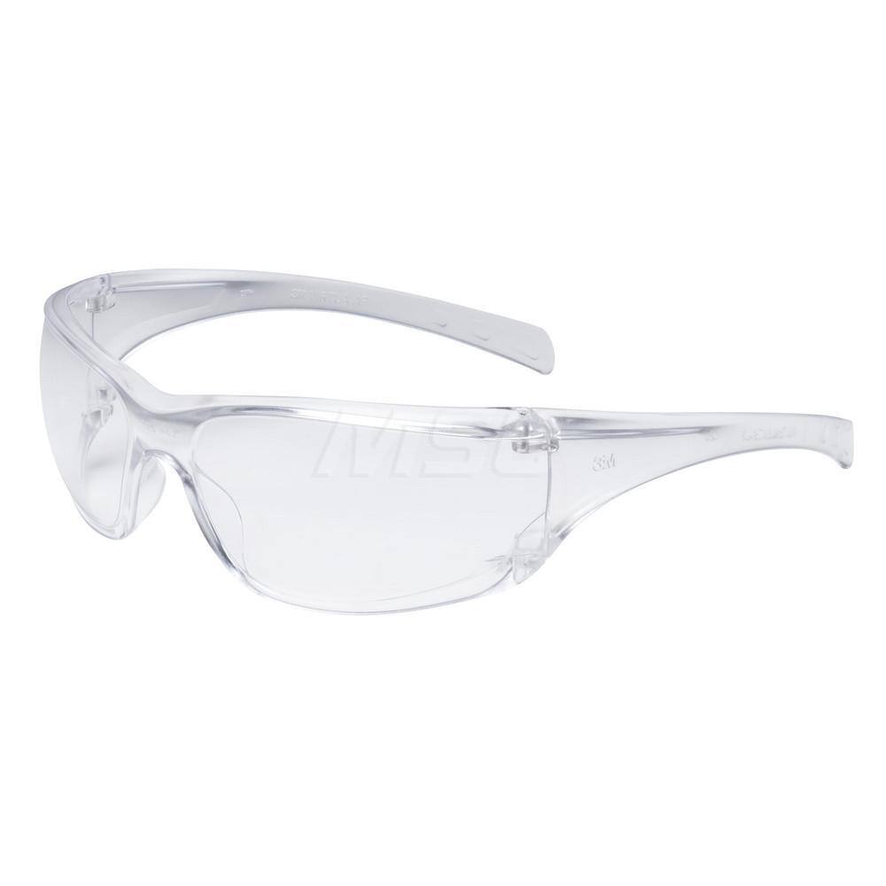 Safety Glass: Uncoated, Polycarbonate, Clear Lenses, Frameless, UV Protection