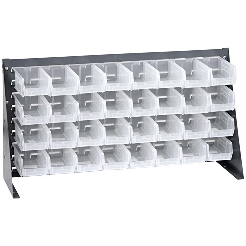 Quantum Storage 32 Bin Bench Rack with Ultra Bins MSC Direct