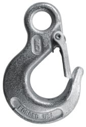 Peerless Chain - Eye Hooks; Material: Alloy Steel; Chain Diameter: 0.2813  in; Load Capacity (Lb.): 1300; Work Load Limit: 1300 lb; Eye Inside  Diameter (Inch): 0.75 in; Eye Inside Diameter: 0.75 in;, Eye Hooks 