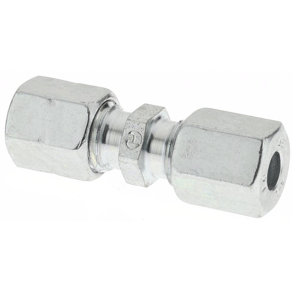 Flareless Bite-Type Tube Union: 12 mm Tube OD, Steel